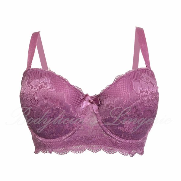 Plus Size Underwired Padded Lace Bra