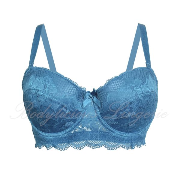 Plus Size Underwired Padded Lace Bra