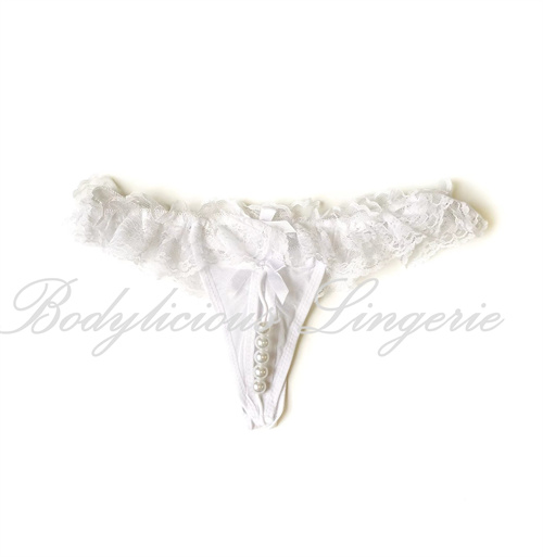 Crotchless Pearl G-String