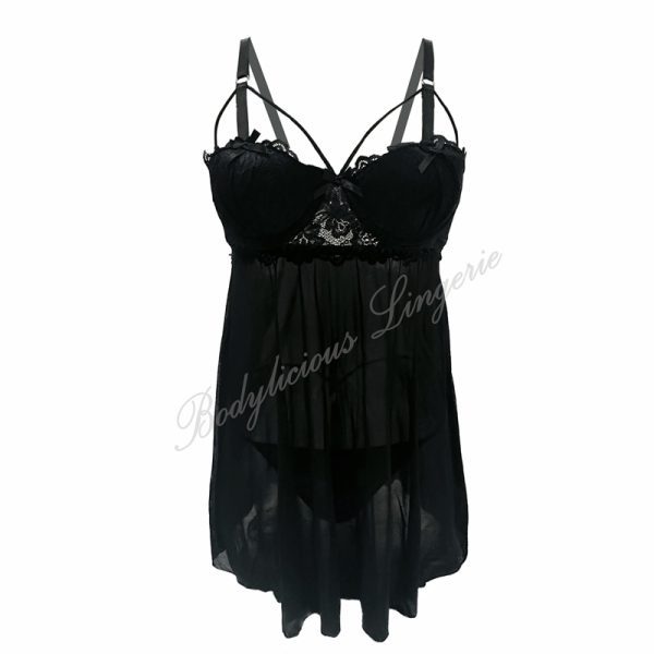 Padded Underwired Sheer Nighty