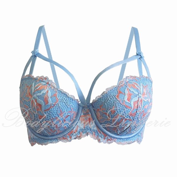 Dual-Tone Cross-Over Padded Bra