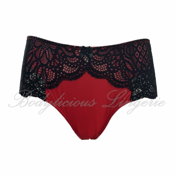 Plus Size Nylon Lace Full Panty