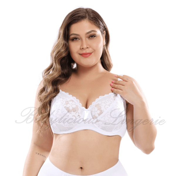 Plus Size Lacy Underwired Bra