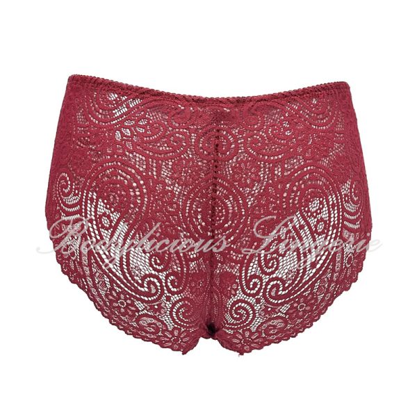 High-Waisted Full Lace Briefs