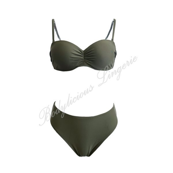 Twisted Front Padded Underwired Bikini Set