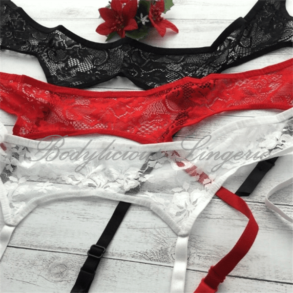 Floral Lace Suspender